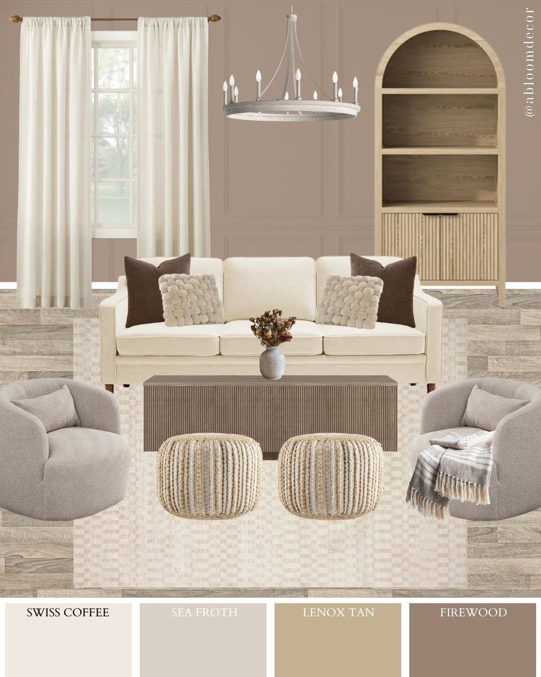 Earthy Neutral Living Room Makeover Inspiration

#LTKHome