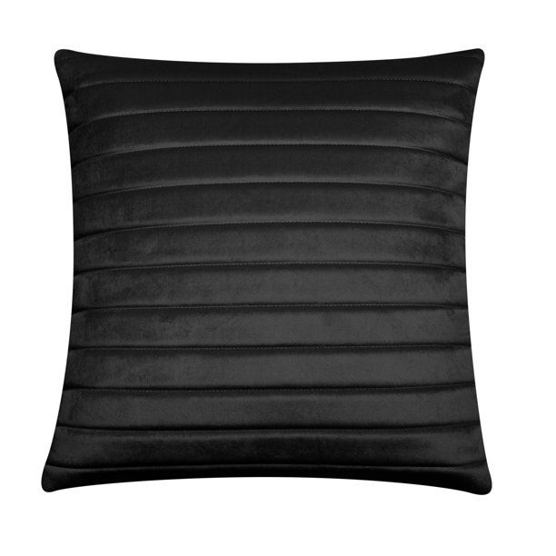 Better Homes & Gardens Feather Filled Puffy Velvet Channel Stitching Decorative Throw Pillow, 20"... | Walmart (US)
