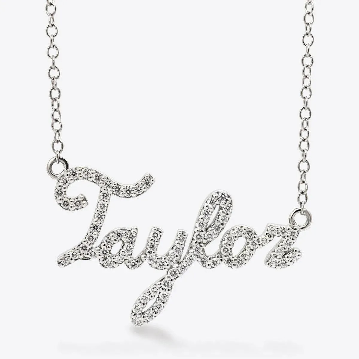 Personalized Diamond Script Name Necklace | With Olivia Grace
