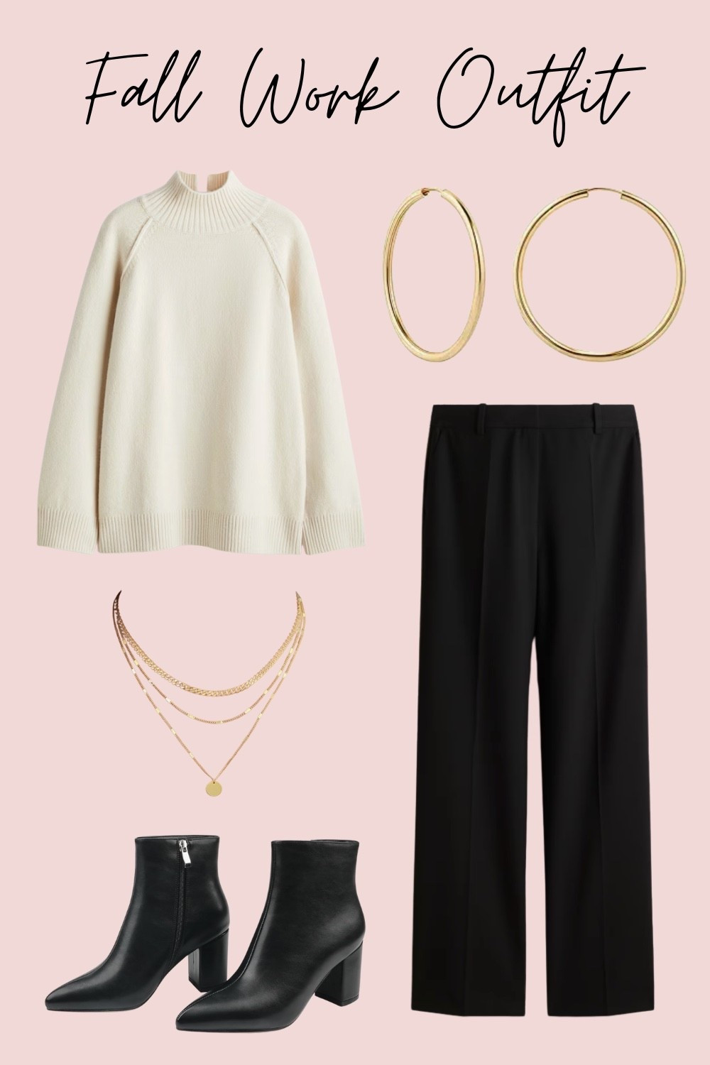 Fall wear. Fall Fashion. Fall Fashion. Fashion. Fall Outfit. Boots. Sweater. Slacks. Work outfit. Booties. Ankle boots. Accessories. Earrings. Chain. 

#LTKBeauty #LTKStyleTip #LTKWorkwear