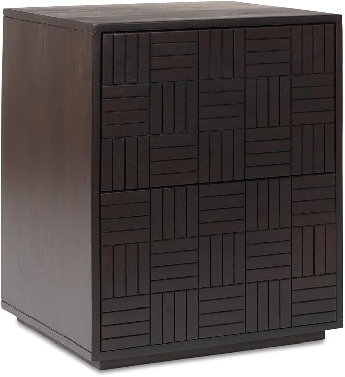 Moe's Home Collection Denman Wood Nightstand Dark in Dark Brown | Amazon (US)