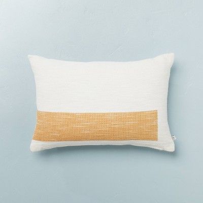 Blocked Stripe Throw Pillow with Zipper - Hearth & Hand™ with Magnolia | Target