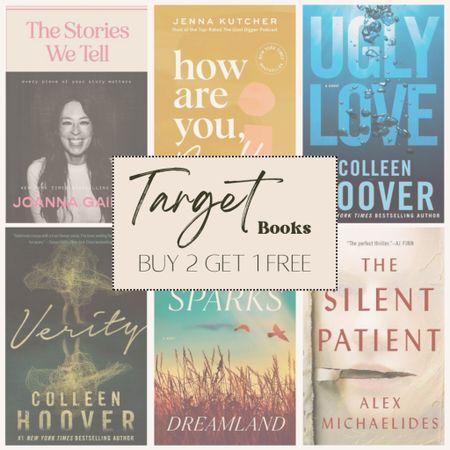 Calling all book worms! Target has books buy 2 get 1 free right now! 

Colleen Hoover | Verity | Ugly Love | Jenna Kutcher | How are you Really | Joanna Gaines | The Stories We Tell | Nicholas Sparks | Dreamland | Alex Michaelides | The silent Patient

#LTKCyberweek #LTKsalealert #LTKHoliday