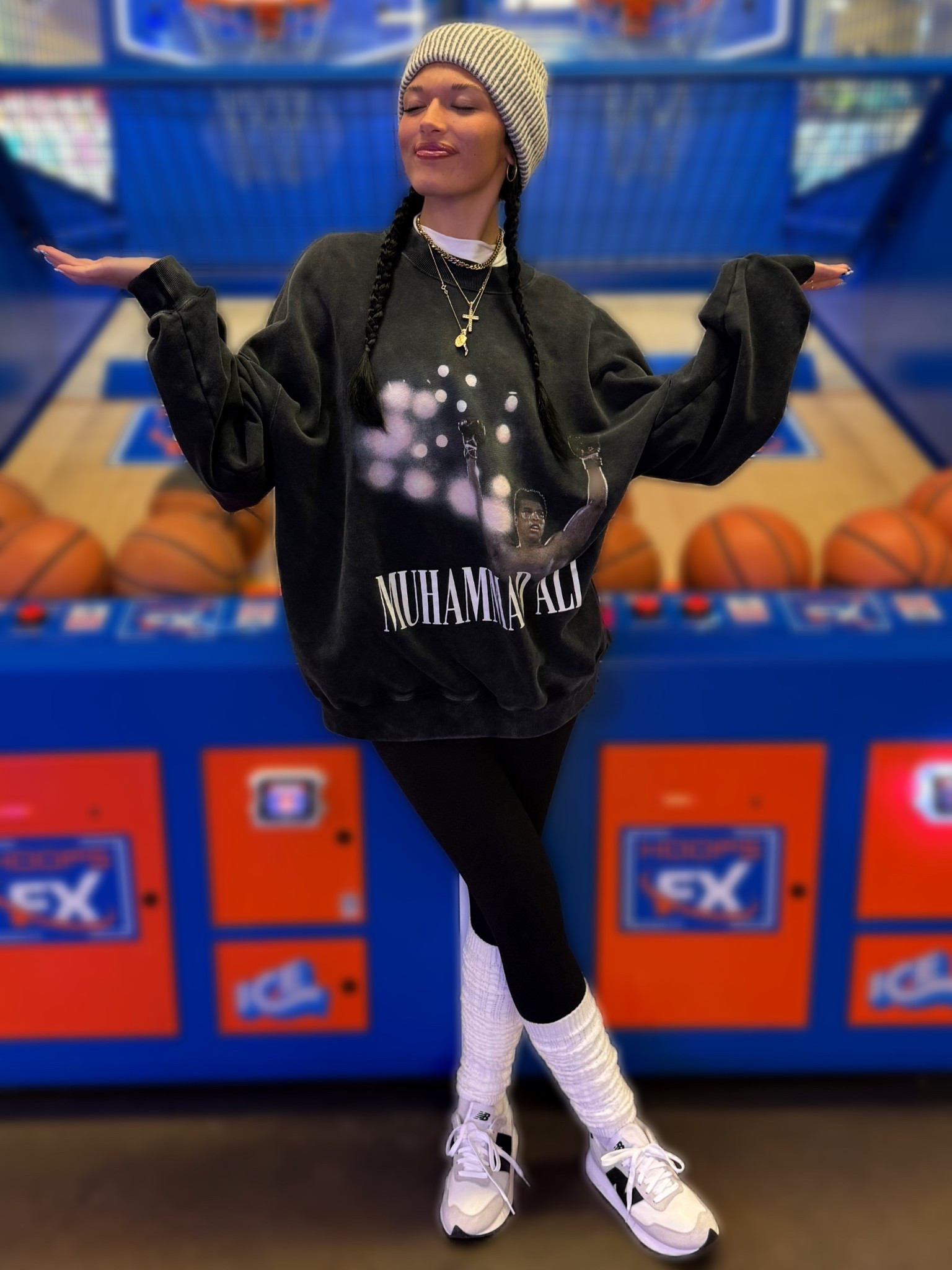 sporty but still that girl

oversized graphic, leggings, scrunch socks, sneakers… the easiest outfit that still looks styled

comfy, cool, and works every time

linked everything for you

#LTKgrwm #LTKdayinmylife #LTKootd