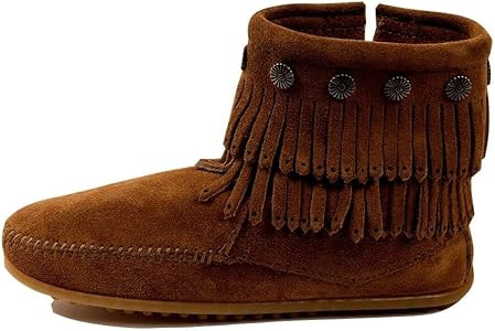 Minnetonka Women's Double-Fringe Side-Zip Boot | Amazon (US)