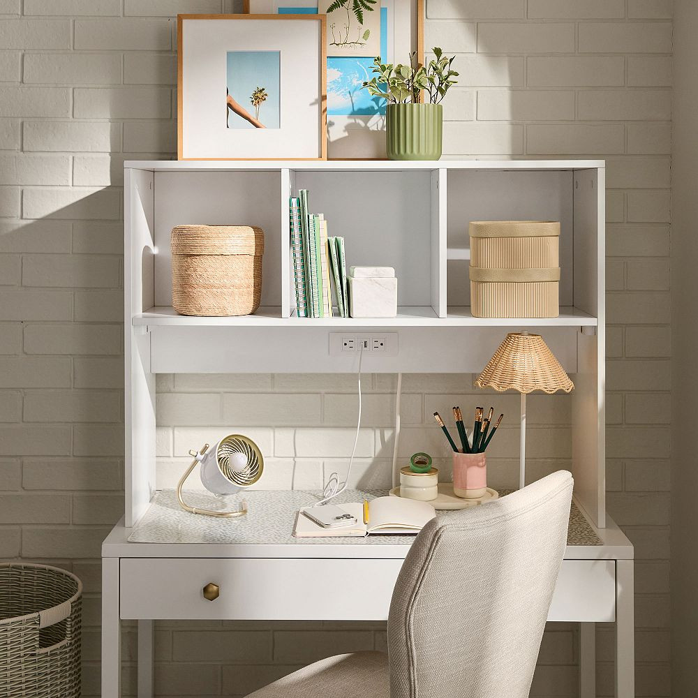 Smart Charging Desk Hutch (38") | Dormify