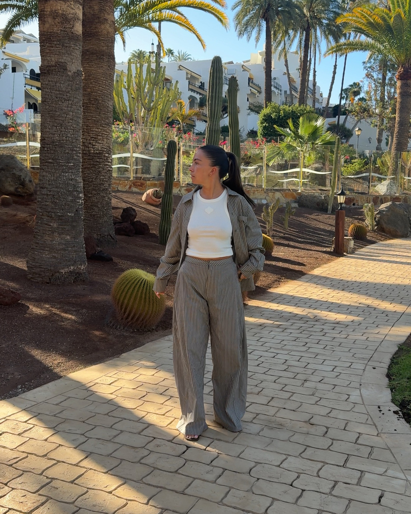 Holiday outfit - summer outfit - spring outfit - stripe co ord - simple chic - 

#LTKspring #LTKuk #LTKsummer