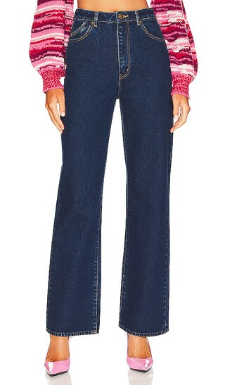 Heidi Straight in Organic Dark Blue | Revolve Clothing (Global)