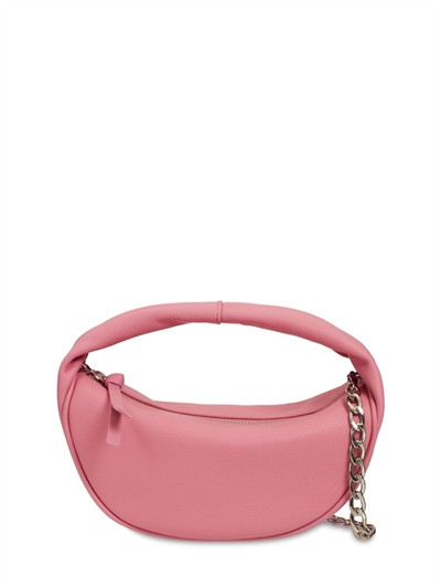 BY FAR - Baby cush grain leather top handle bag - Pastel Pink | Luisaviaroma | Luisaviaroma