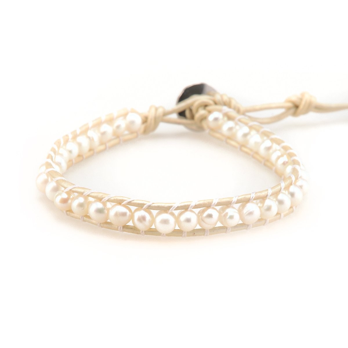 Freshwater Pearls on Ivory - Single Wrap | Victoria Emerson