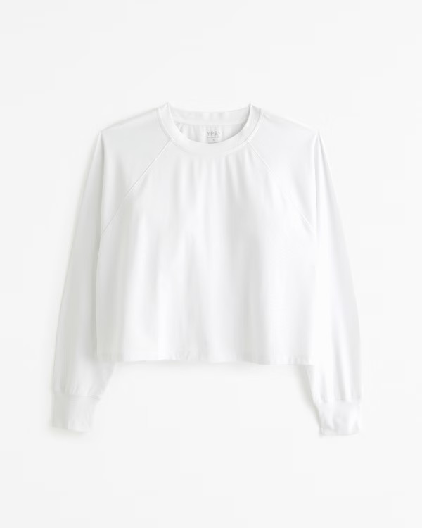 YPB Active Cotton-Blend Long-Sleeve Easy Tee | Abercrombie & Fitch (US)