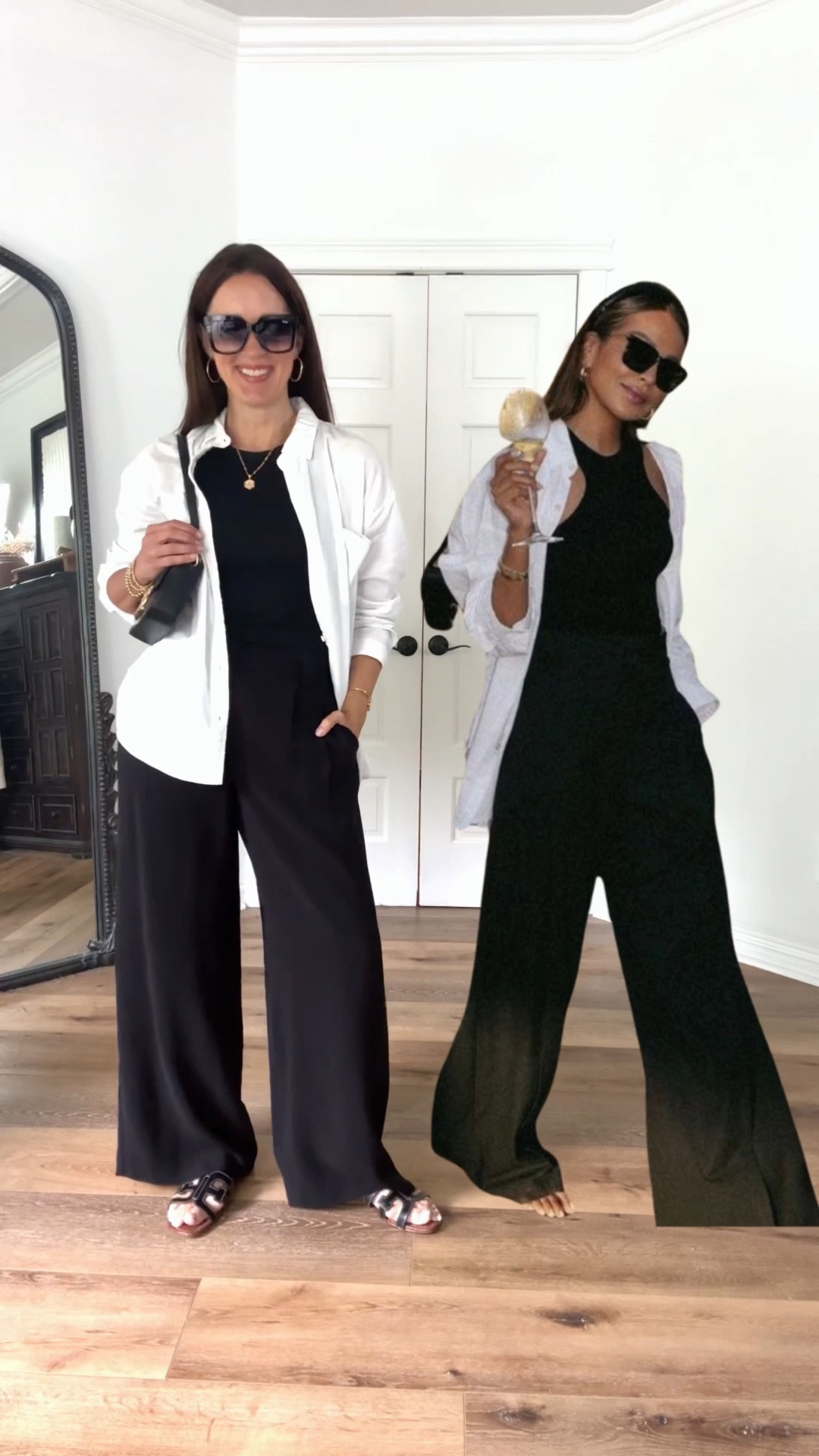 Chic Pinterest inspo when you just don’t know what to wear!

Sizing:
Trousers-Express, if in between, go up one. Wearing 6
Tank-small
White button up-Faherty, in medium 
Sam Edelman-run TTS

spring outfit | summer outfit | elevated casual 

#LTKStyleTip #LTKFindsUnder100

#LTKOver40