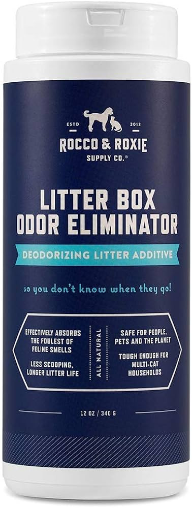 Rocco & Roxie Litter Box Odor Eliminator, Best Natural Urine Deodorizer, Cat Box Deodorizer, Smel... | Amazon (US)
