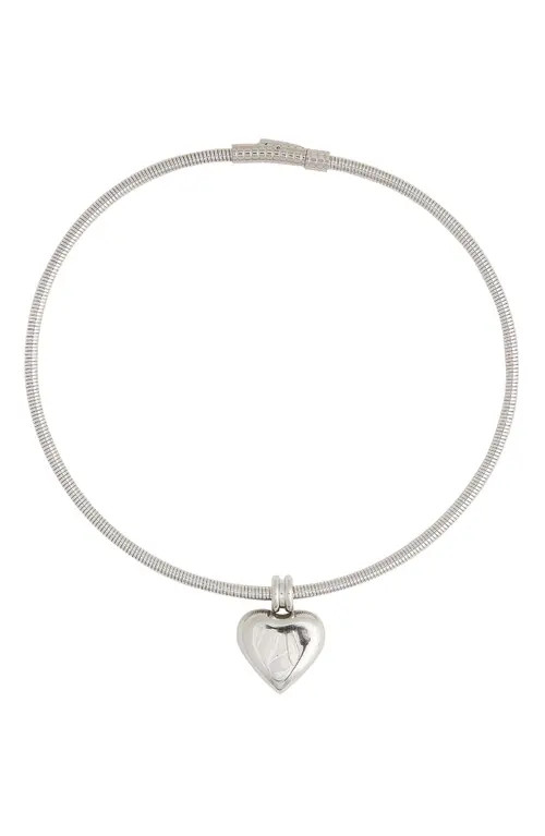 Petit Moments Irresistible Heart Charm Necklace in Silver at Nordstrom | Nordstrom