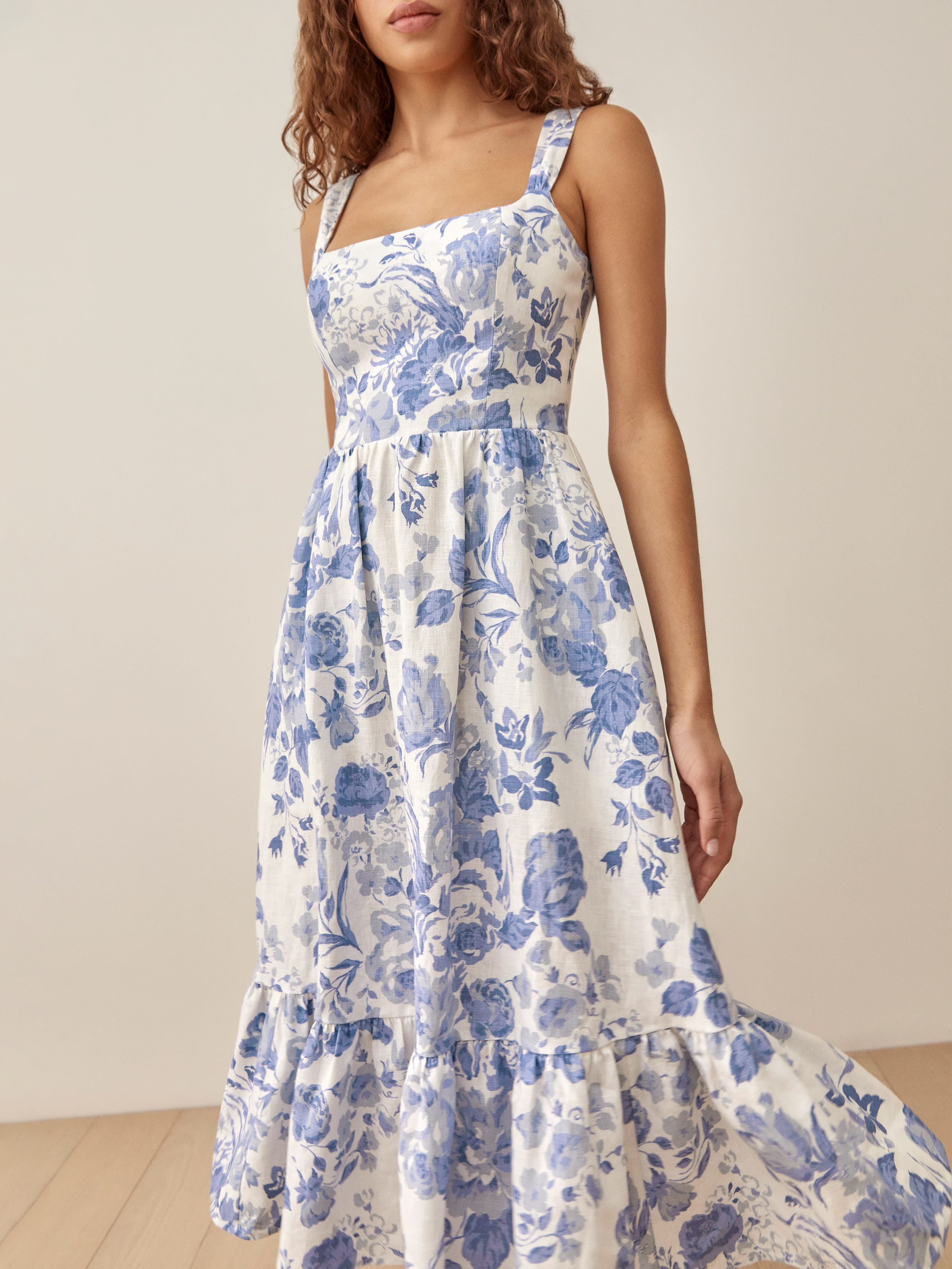 Bucatini Linen Dress | Reformation (Global)