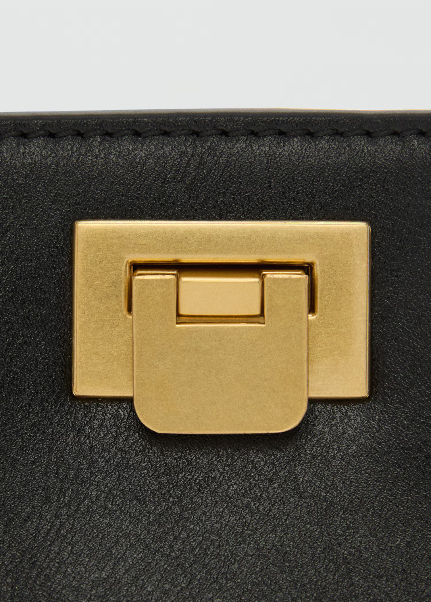 Mini shopper bag with metallic detail - Women | MANGO USA | Mango (US/MX/AU)