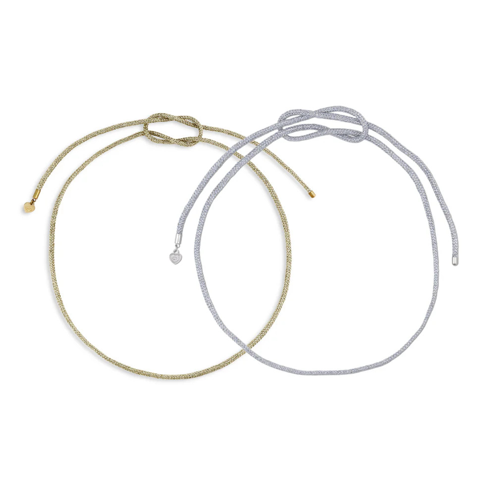 Gold & Silver Lurex Necklace Cord Bundle | HART