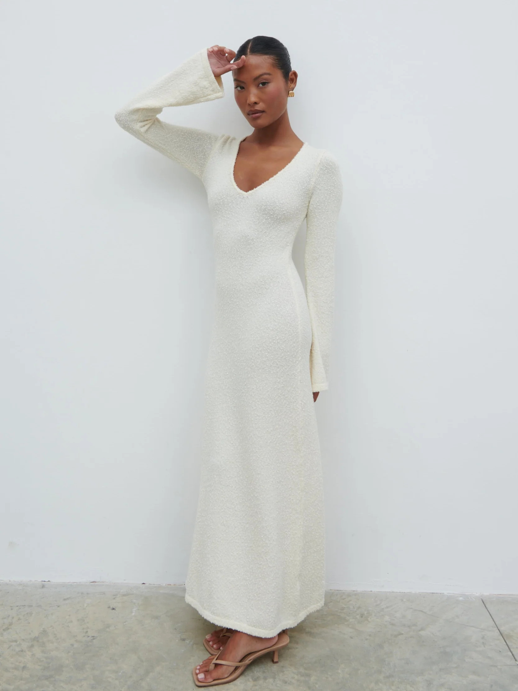 Ivy Boucle Knit Midaxi Dress | Pretty Lavish (UK)