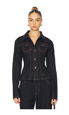LIONESS Rider Denim Jacket in Dark Denim from Revolve.com | Revolve Clothing (Global)