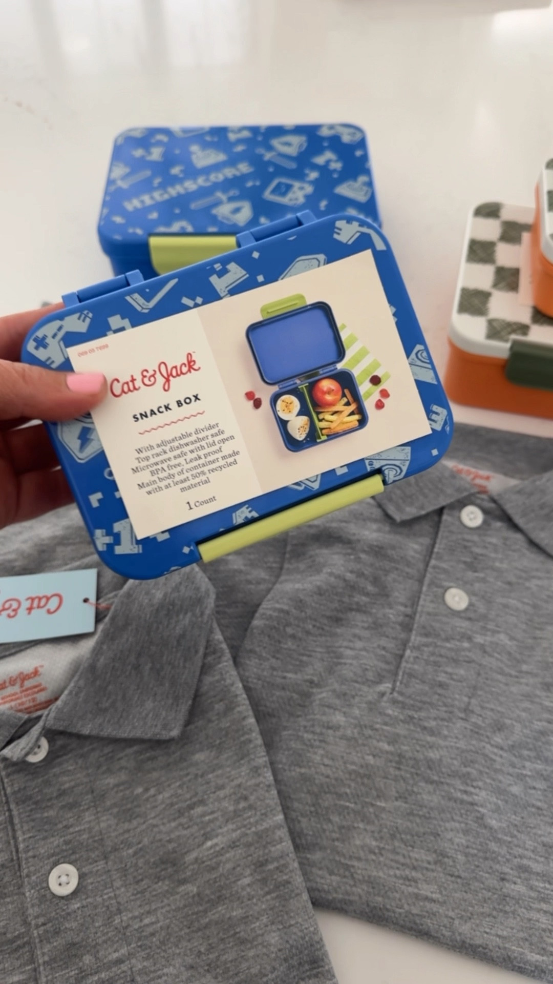 These Cat and Jack polos and lunch box containers are so good! All currently on sale for target Circle week!

#LTKKids #LTKSaleAlert #LTKHome
