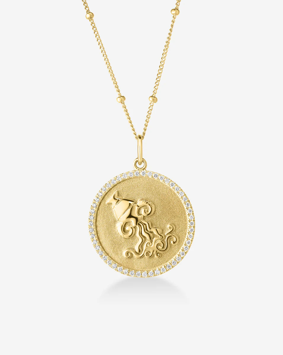 Zodiac Medallion Necklace | Ring Concierge