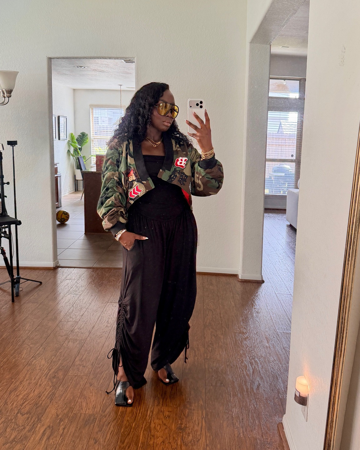I love a cute, effortless look. Wearing a large in the jumpsuit, but I could totally go for a medium. It comes in lots of colors! Wearing a large in the jacket. #OOTD #Fashion #OutfitIdea #AKIRA #Amazon #AmazonFashion