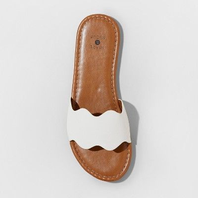 Women's Kate Scalloped Slide Sandals - Shade & Shore&#153; | Target