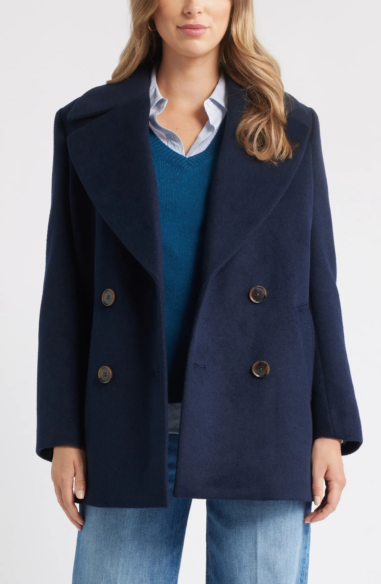 Wool Blend Peacoat | Nordstrom