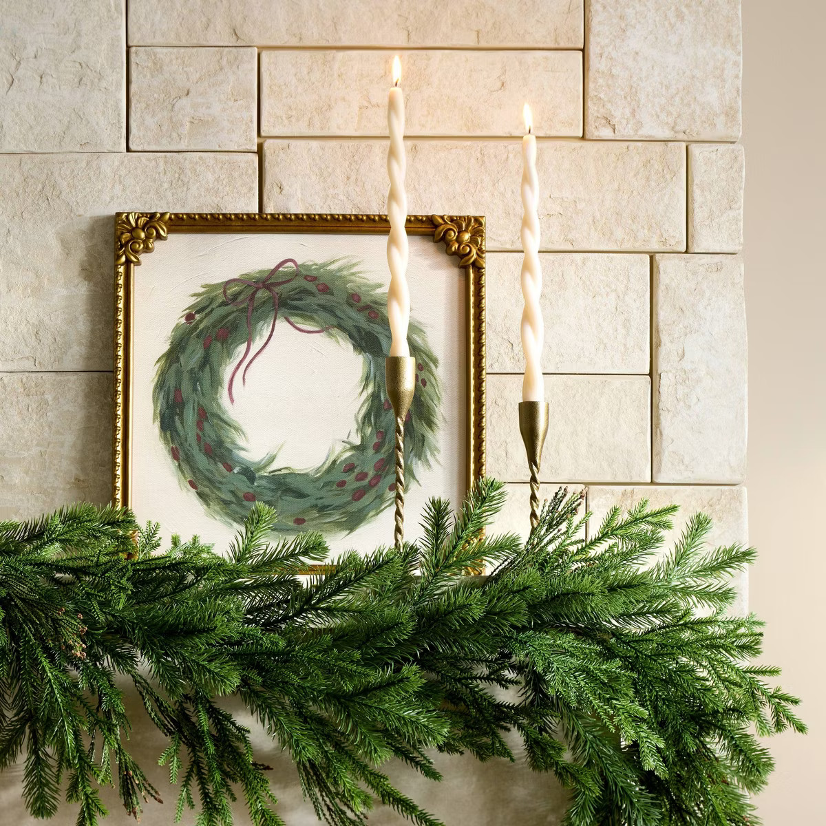 4pk Twisted Taper Candle Set - Threshold™ designed with Studio McGee | Target