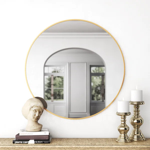 Destefano Round Metal Mirror | Wayfair North America
