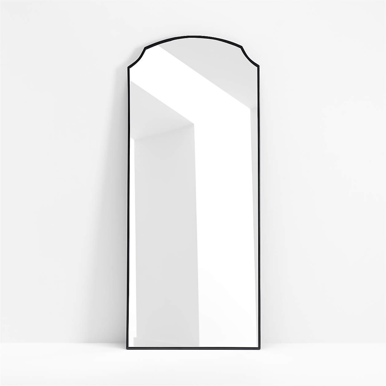 Emmy Black Wall Mirror 36"x40" + Reviews | Crate & Barrel | Crate & Barrel