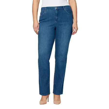 Gloria Vanderbilt Women's Plus Amanda Classic Straight Leg Jean, 16w, Blue | JCPenney