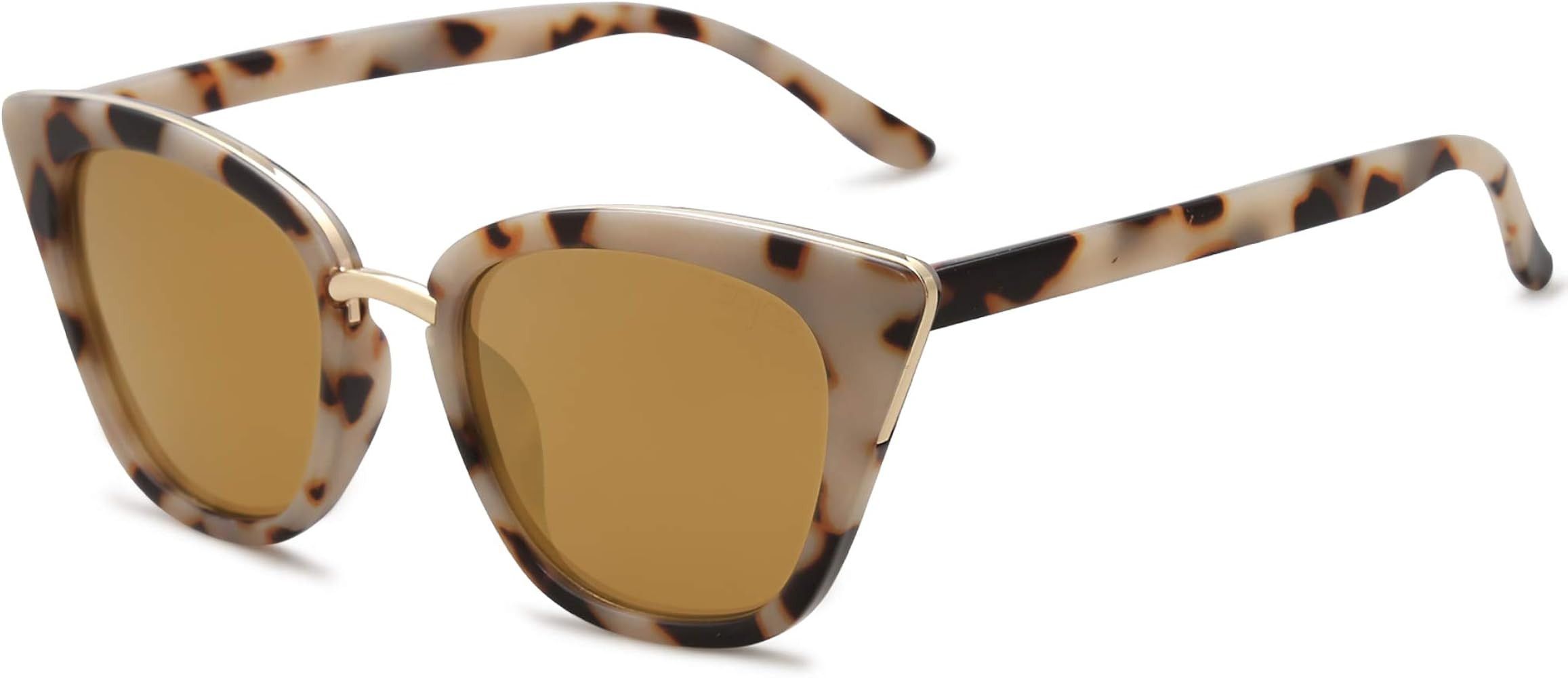 SOJOS Cat Eye Designer Chic Sunglasses Women UV400 Protection SJ2052,Medium | Amazon (US)