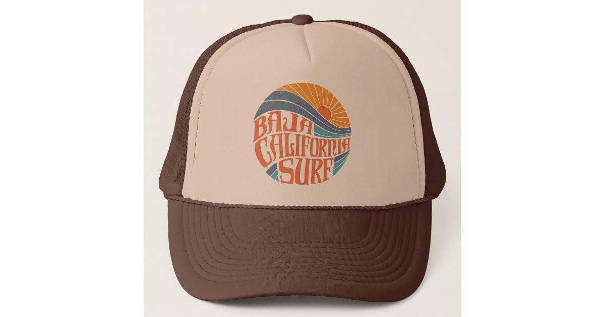 Baja Californian Surf Vintage Trucker Hat | Zazzle | Zazzle