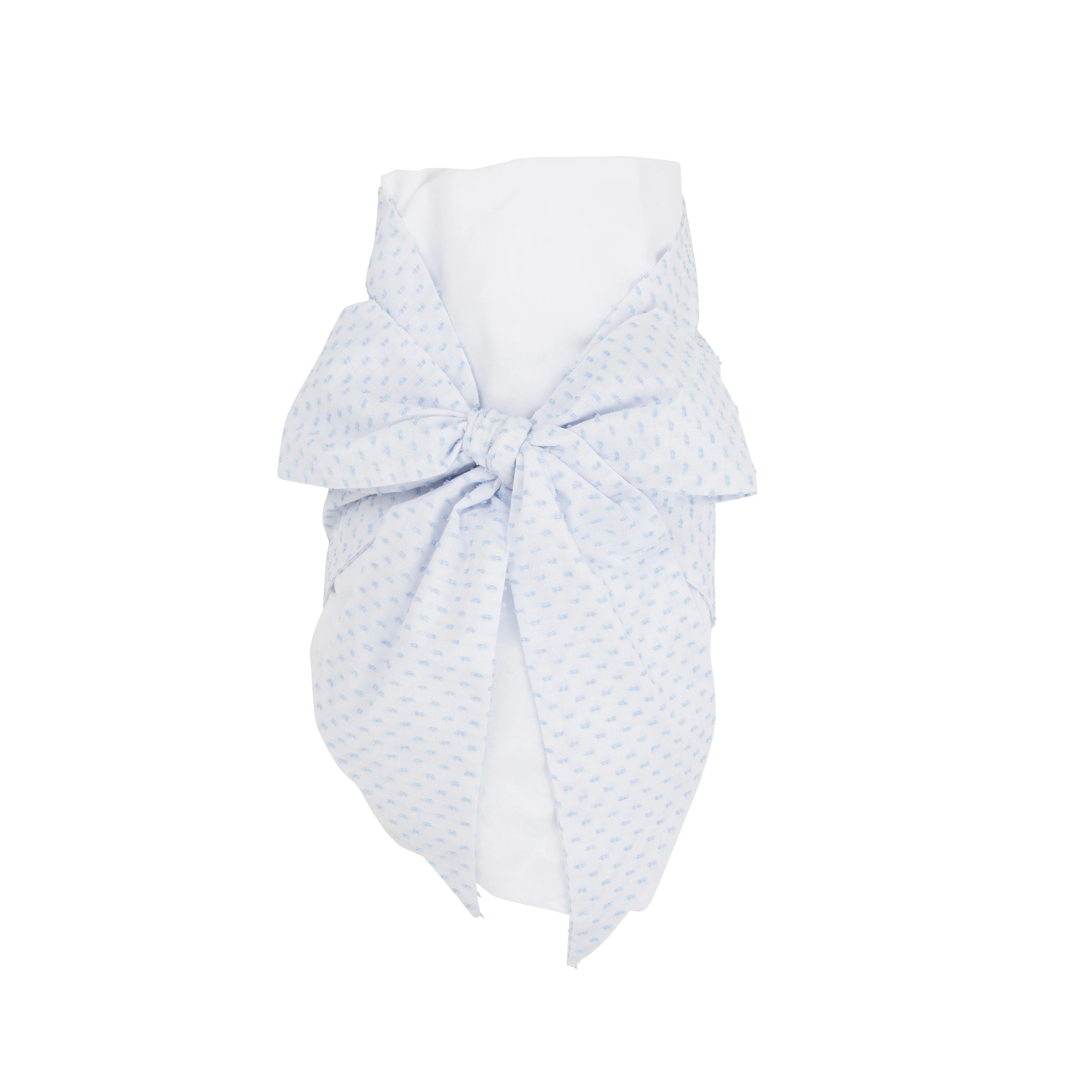 Bow Swaddle ® - Buckhead Blue Dallas Dot | The Beaufort Bonnet Company