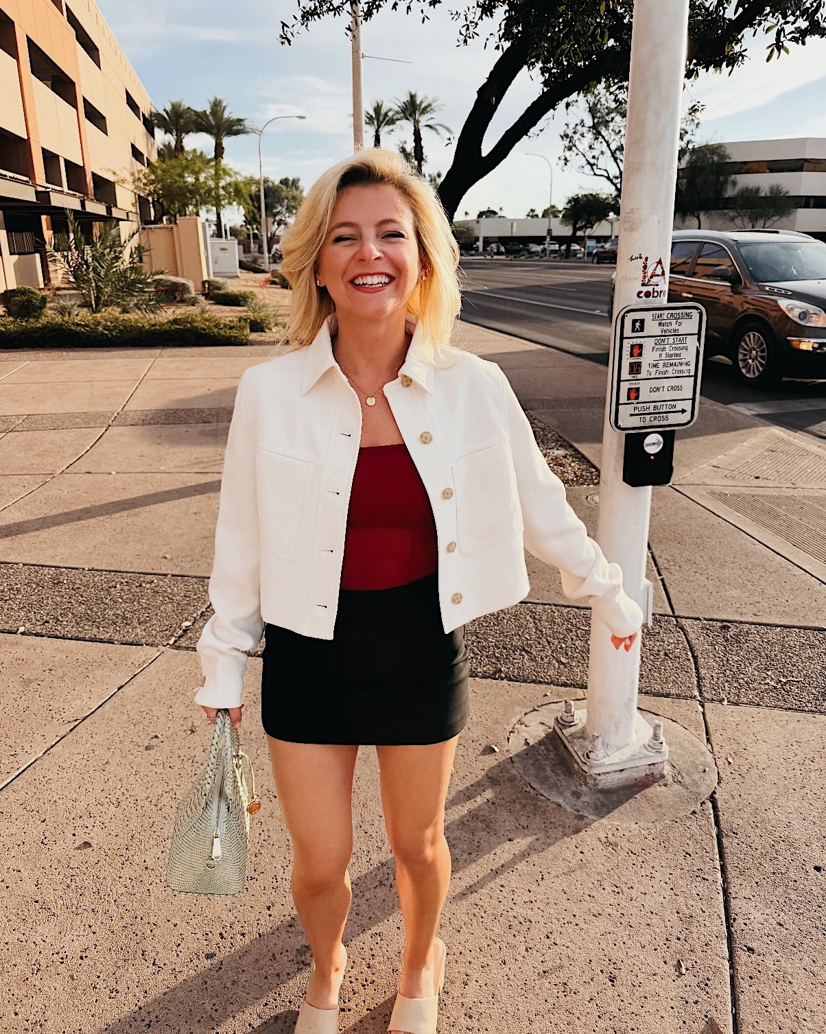 This mini and jacket is a must. Outfits for Scottsdale Arizona 

#LTKPetite #LTKootd