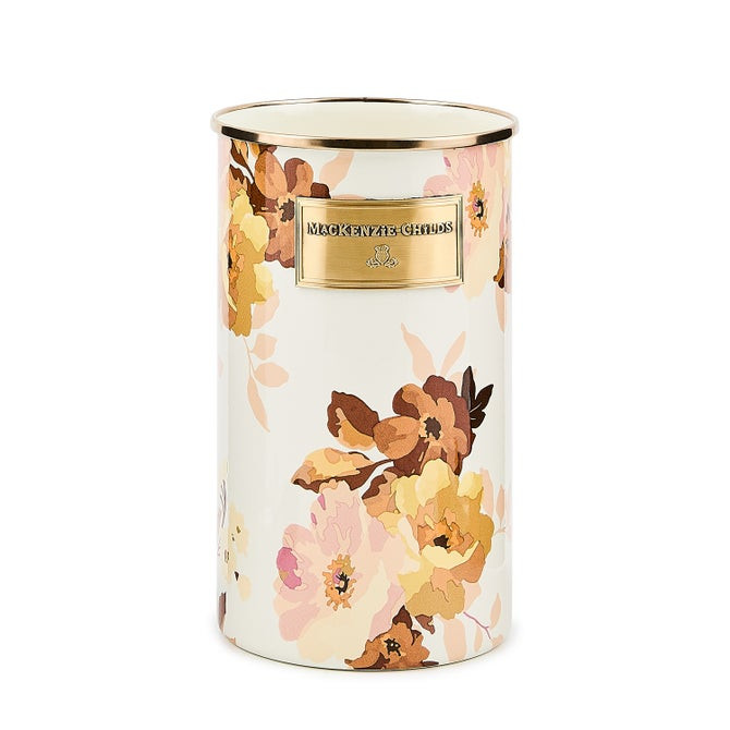 Wild Rose White Utensil Holder | MacKenzie-Childs