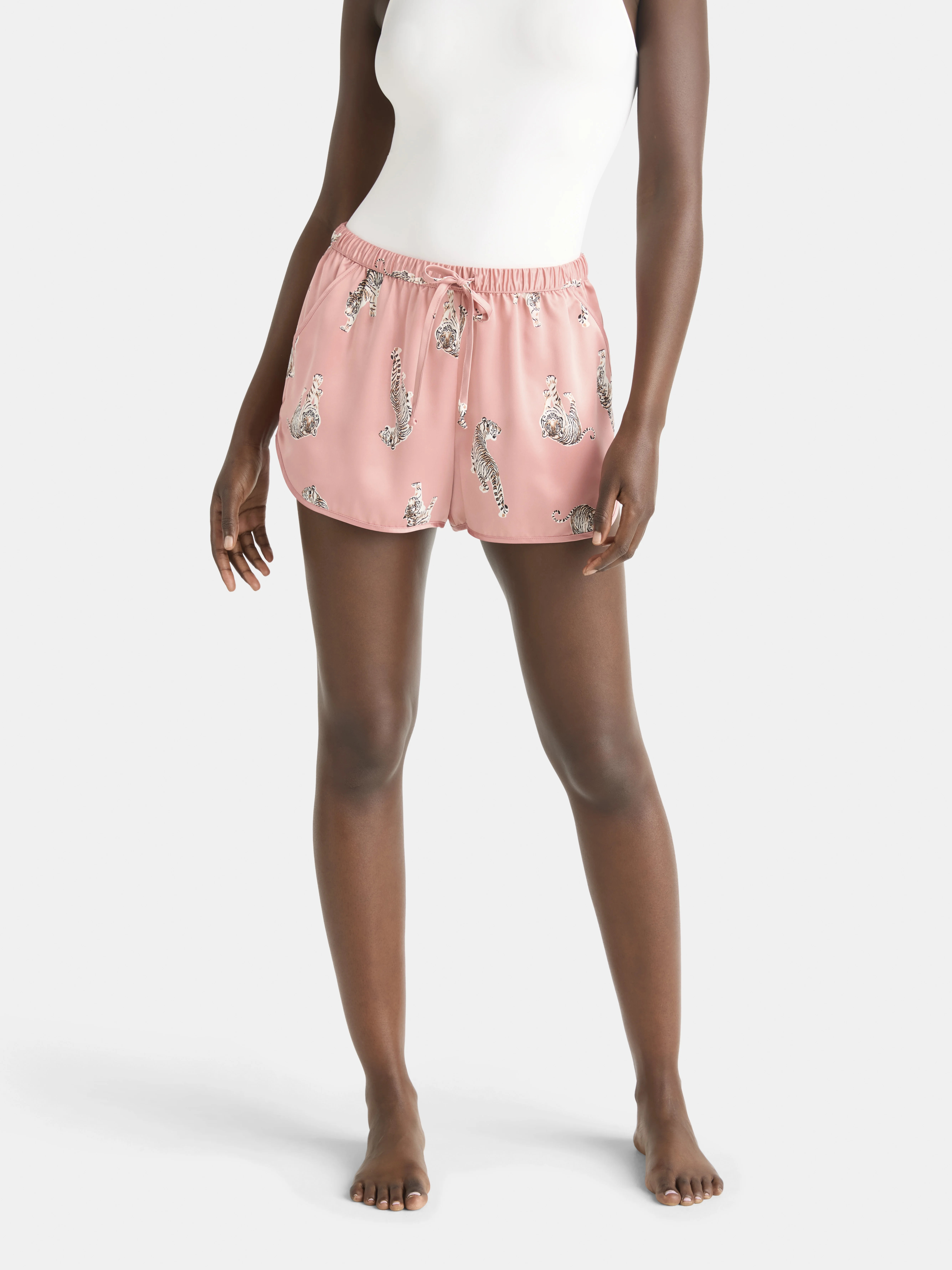 Joyspun Women’s Satin Shorts, 3'' Inseam, Sizes XS-3X | Walmart (US)
