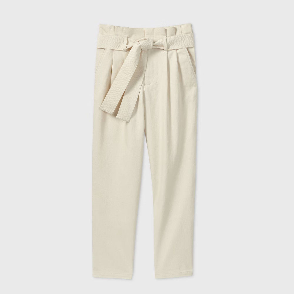 Women's Tie Waist Paperbag Pants - A New Day™ | Target