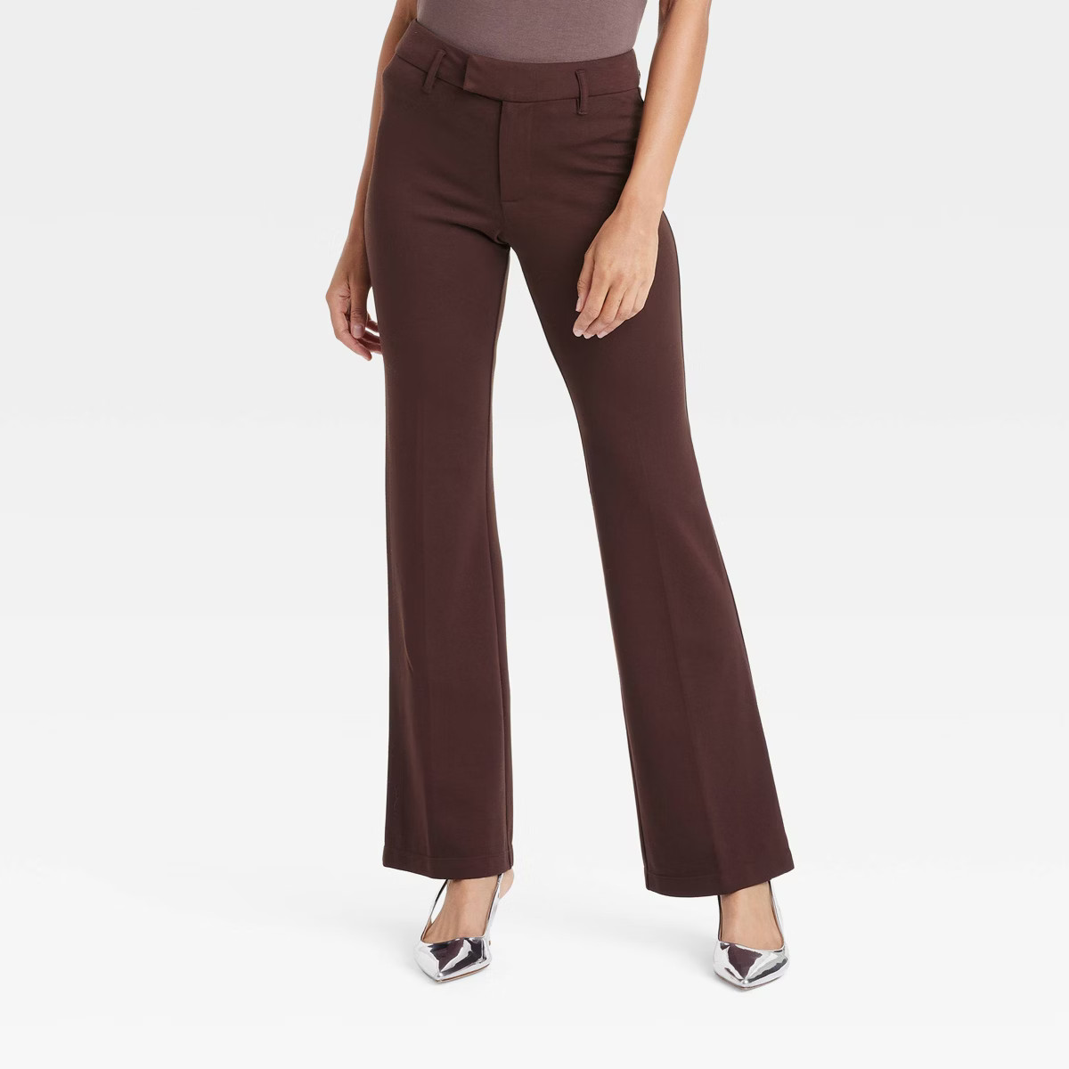 Women's High-Rise Flare Ponte Trousers - A New Day™ | Target