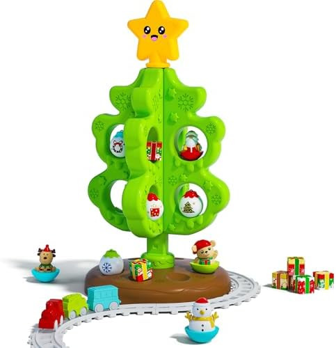 My First Christmas Tree for Toddlers, Montessori Christmas Decoration Toy with Ornaments, Mini Tr... | Amazon (US)