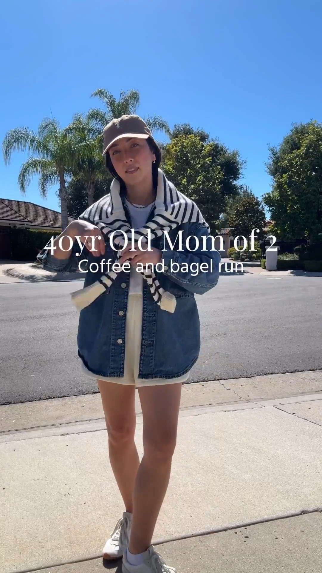 Mom on duty m, weekend edition. Denim shacket is old gap but linking similar. 

Gap shacket petite xs
Madewell tee xs
Varley shorts small
Amazon socks
Bimba Y Lola sneakers 5 - run big
Minnow Swetaer small 
Polo Ralph Lauren cap 
Electric Picks earrings
Aritzia tote

summer outfits, petite style, summer style

#LTKmomlife #LTKootd #LTKPetite