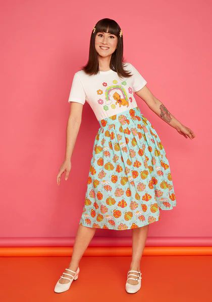 ModCloth x Marisol Muro My Playful Ways Swing Skirt | ModCloth