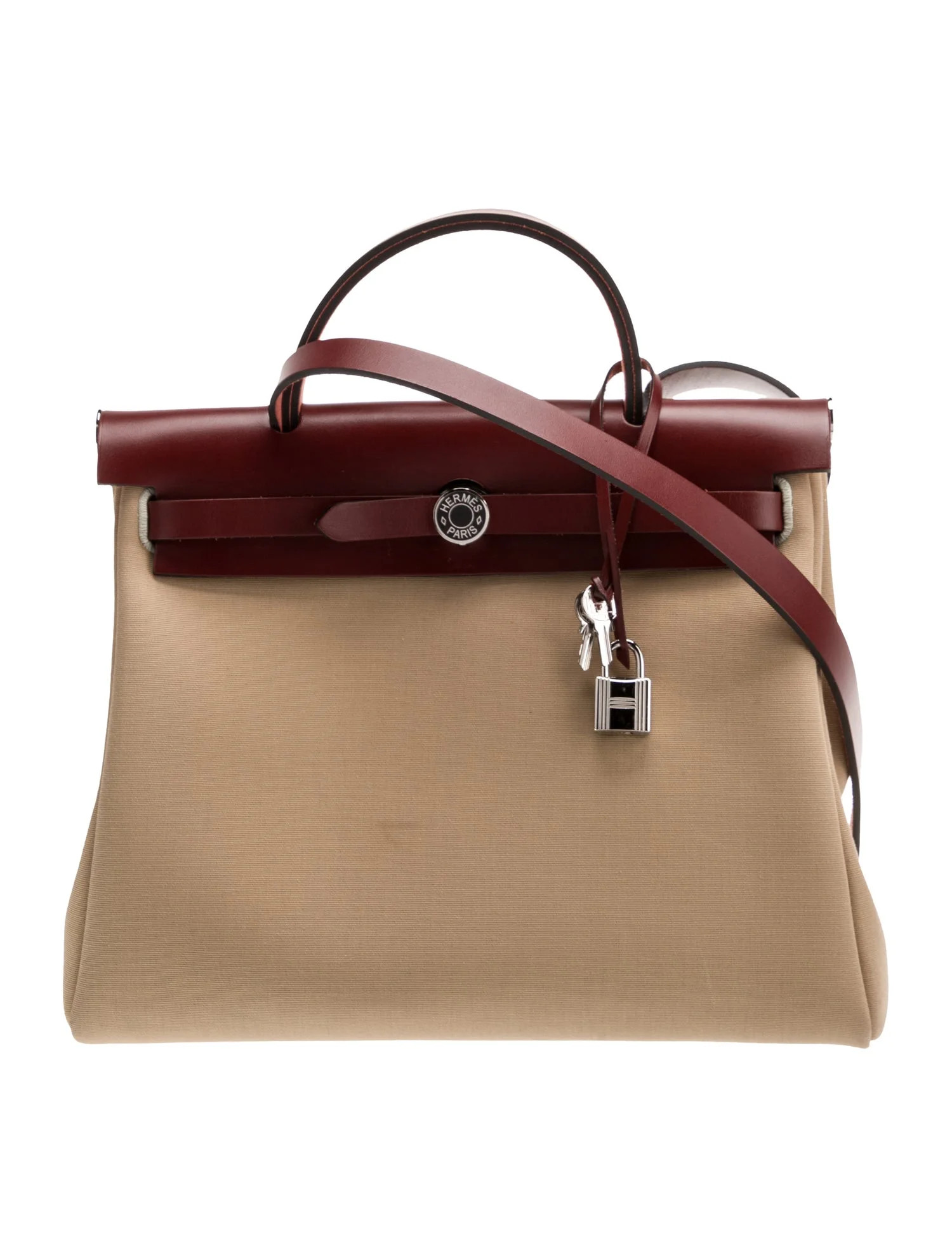 Hermès 2023 Special Order Toile & Vache Hunter Laque Herbag Zip 31 - Neutrals Shoulder Bags, Han... | The RealReal