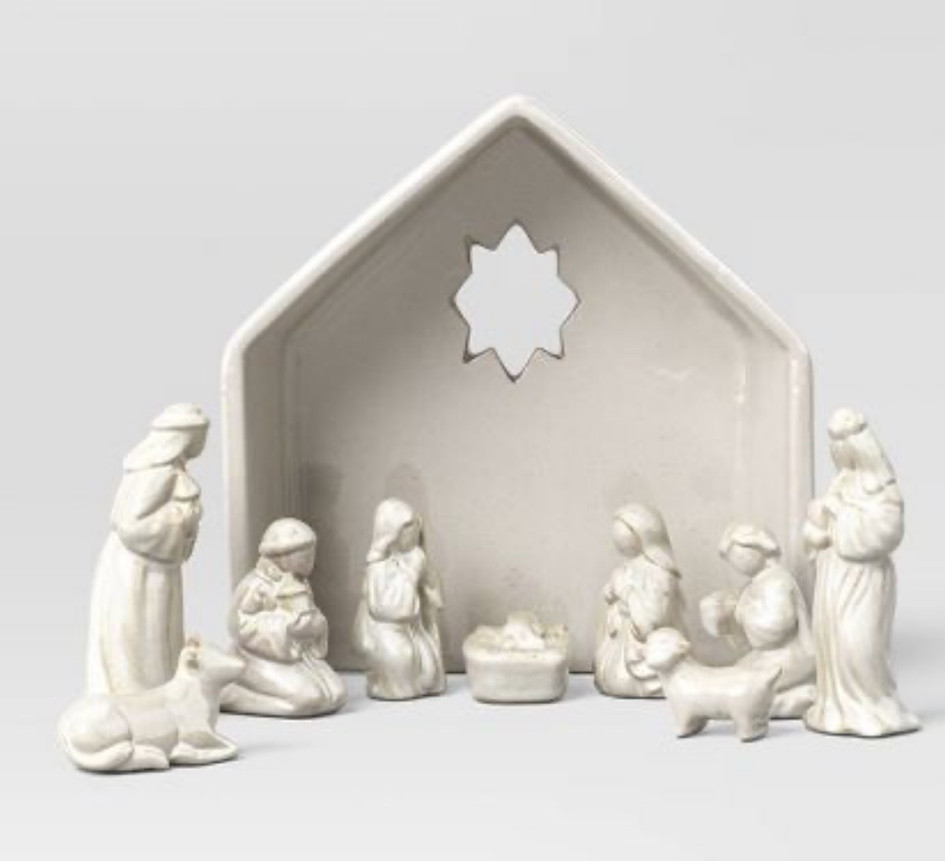 8 PC  Decorative Christmas Nativity Set White - 

#LTKfindsunder50 #LTKHoliday #LTKSeasonal