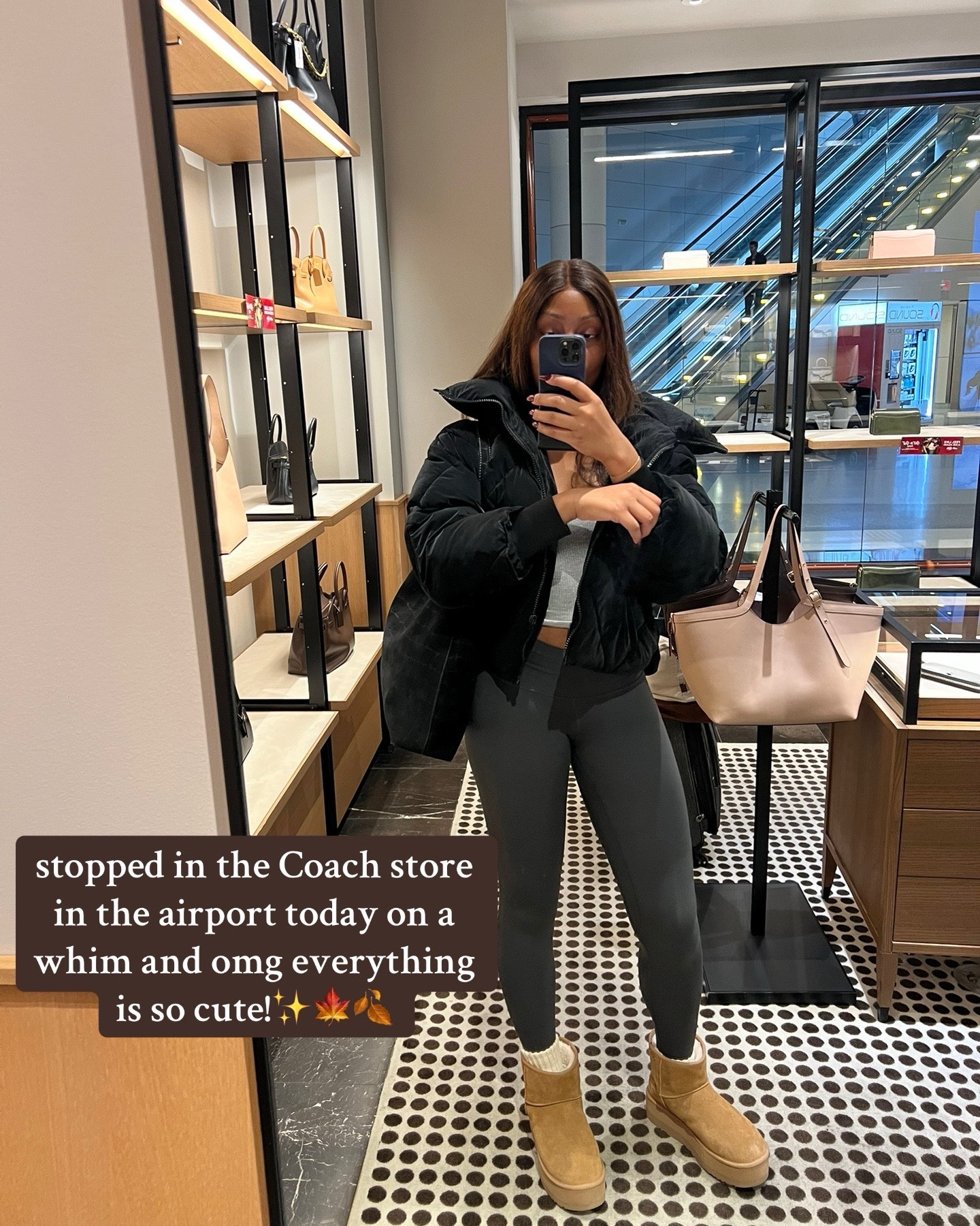 Everything at Coach right now is giving!!😍😍🍁🍂 I came in just to look at the Brooklyn bag but omg everything is so cute??🥹🤩 @coach

#LTKTravel #LTKootd #LTKdayinmylife