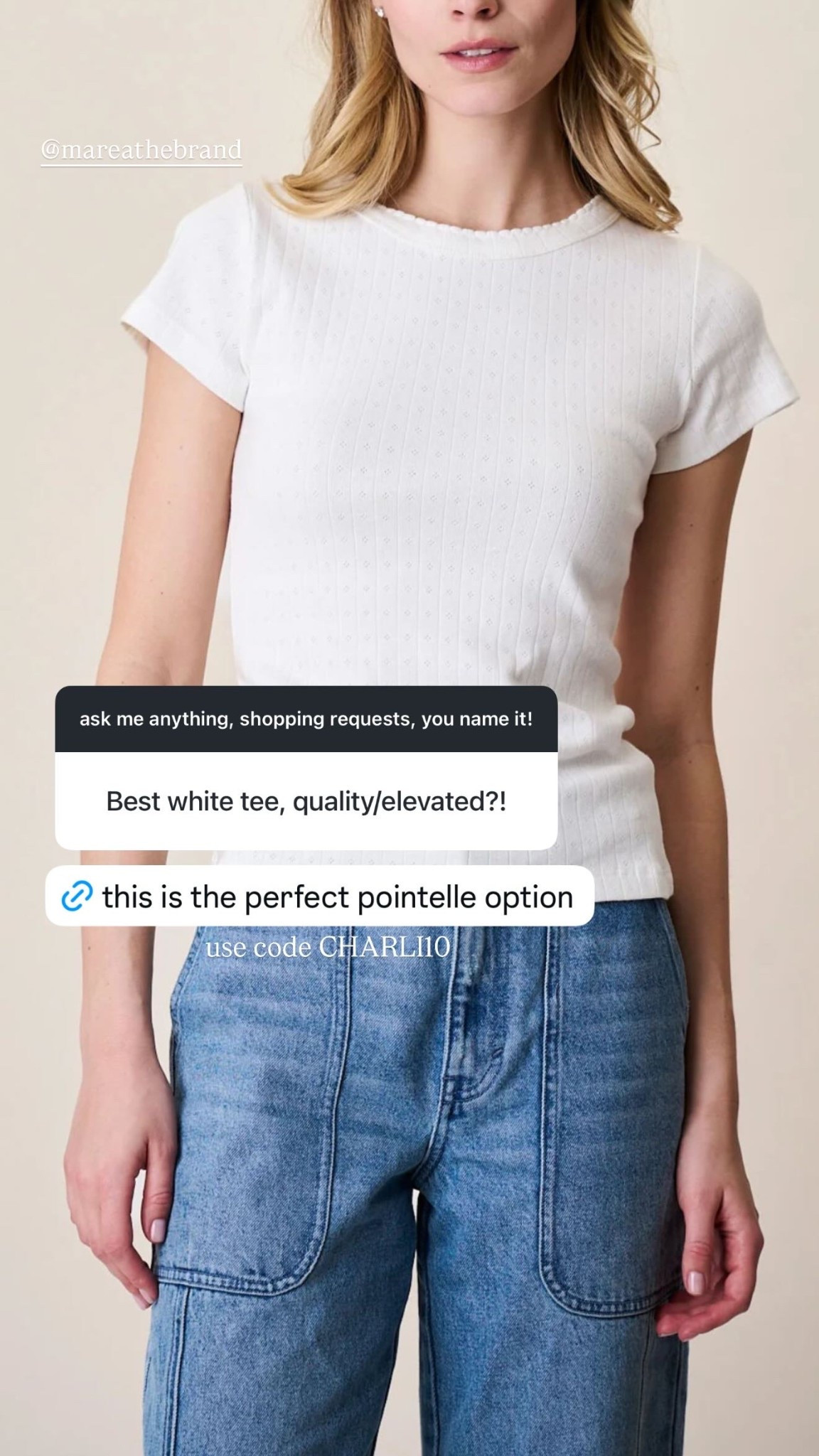 another fab tee! I love the pointelle for summer. so fab with jeans, shorts, skirts, or lounge for carpool and summer sports. I wear a size small! Use code charli10 to save!!

#LTKSeasonal