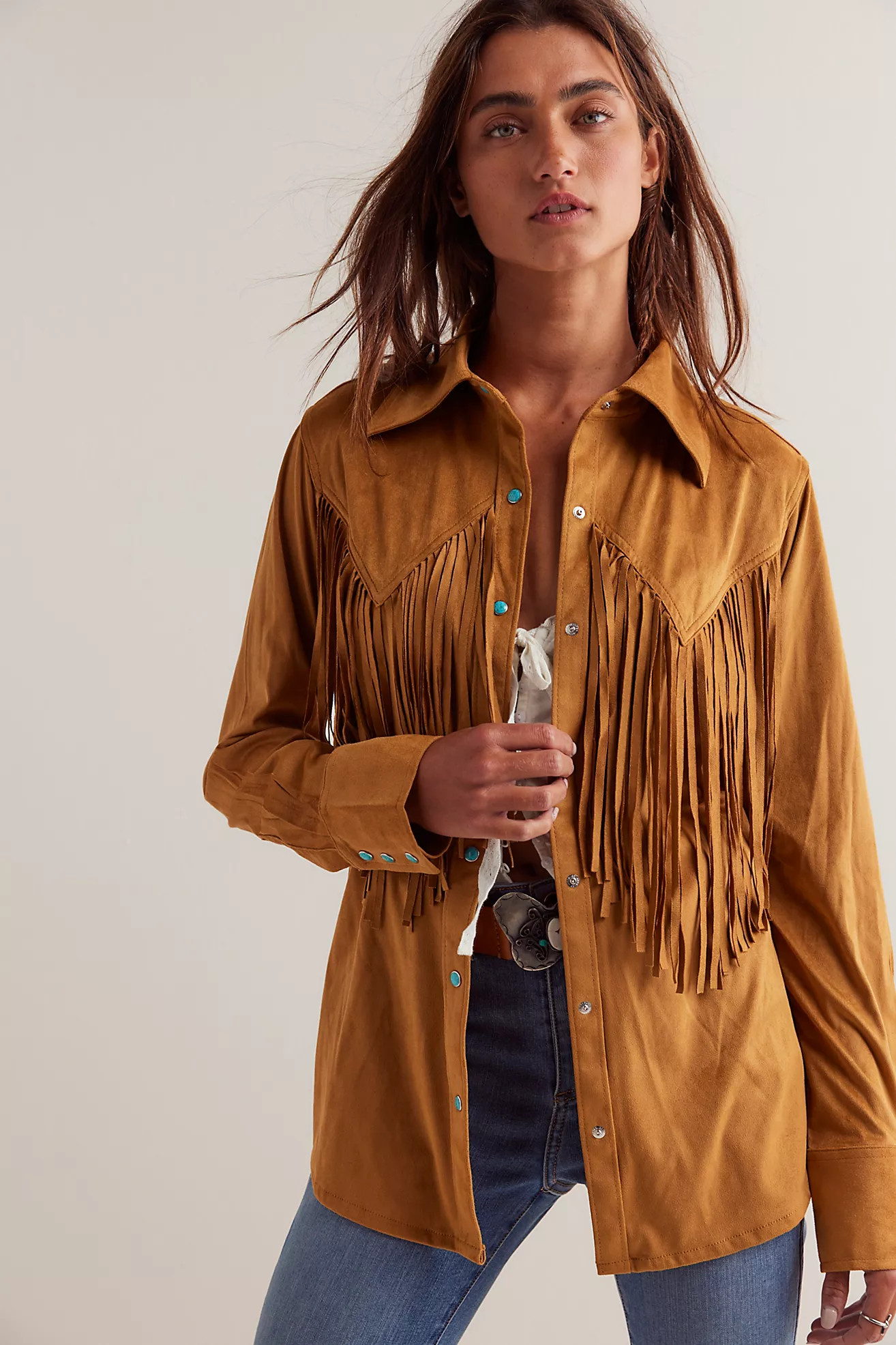 Wrangler Fringe Shirt | Free People (Global - UK&FR Excluded)