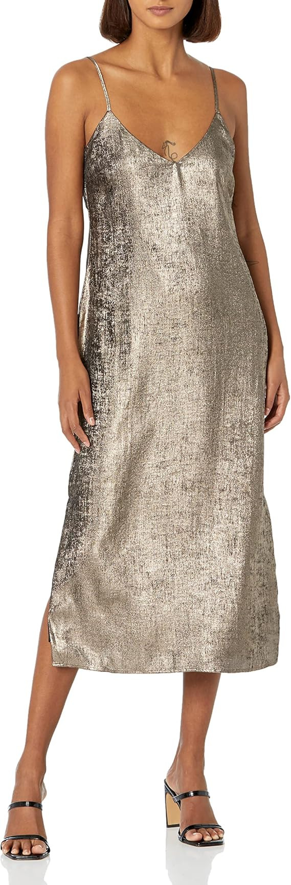 The Drop Women's Zayne Holiday Shine Slip Dress | Amazon (US)
