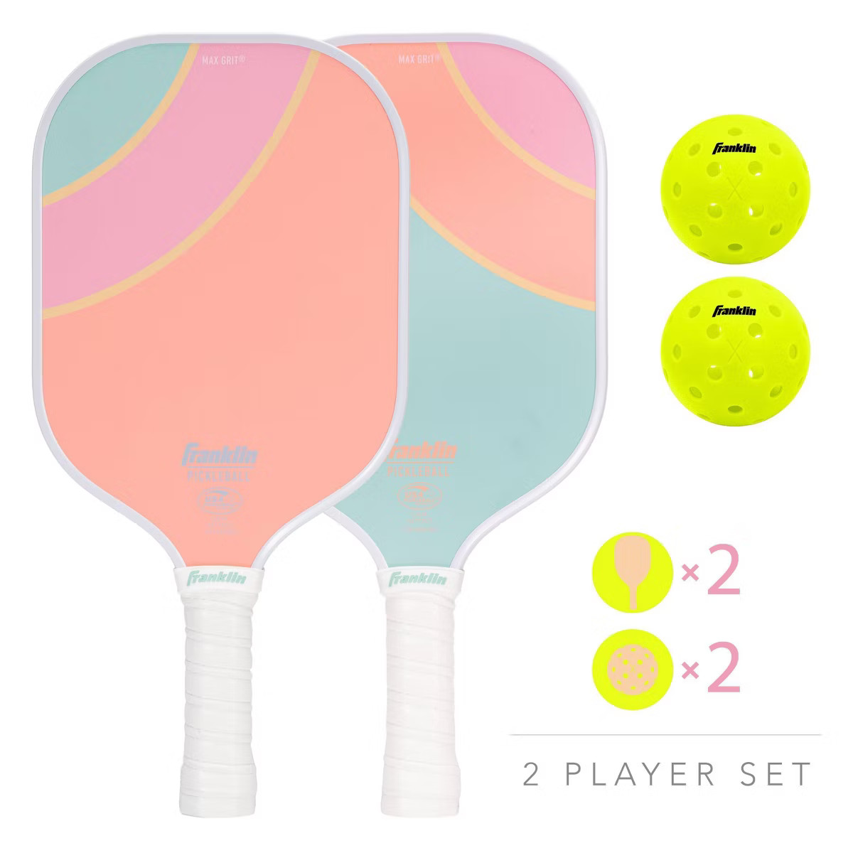 Franklin Sports 2 Player Poly Pro Pickleball Set with Balls | Target